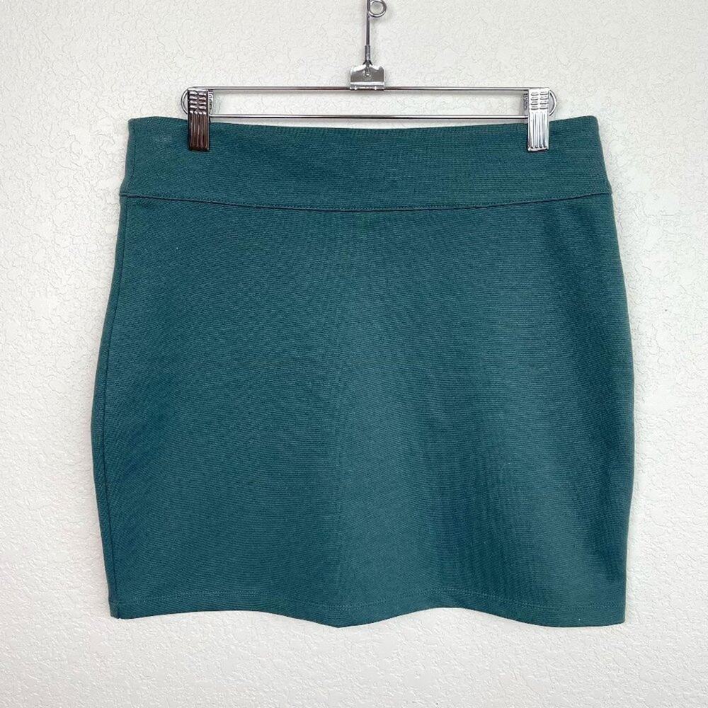 BDG Dusty Teal Mini Skirt w/Zipper SZ L